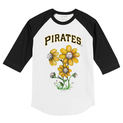Pittsburgh Pirates Tiny Turnip Youth Blooming Baseballs 3/4-Sleeve Raglan T-Shirt Near Me