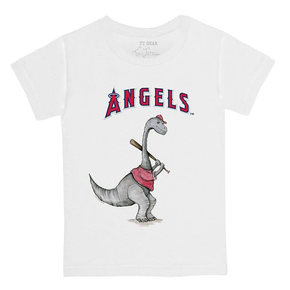 Los Angeles Angels Tiny Turnip Youth Bronto Logo T-Shirt Online