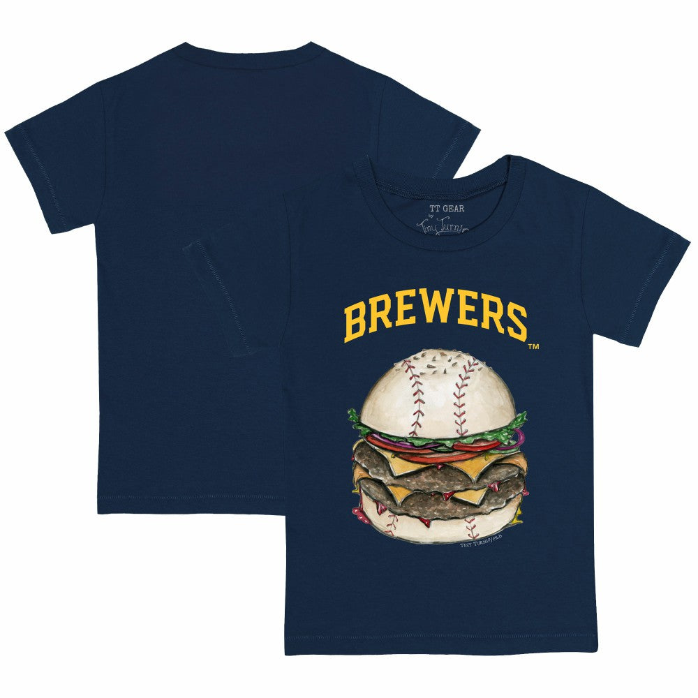 Milwaukee Brewers Tiny Turnip Youth Burger T-Shirt Sale