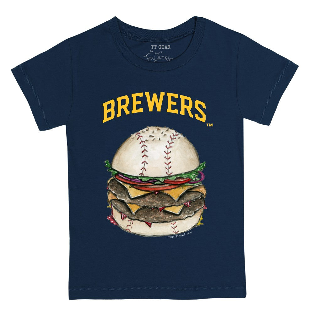 Milwaukee Brewers Tiny Turnip Youth Burger T-Shirt Sale