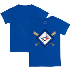 Toronto Blue Jays Tiny Turnip Youth Diamond Cross Bats T-Shirt Near Me