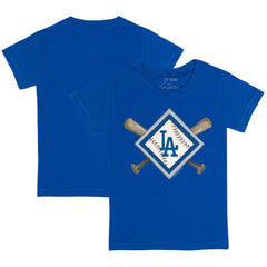 Los Angeles Dodgers Tiny Turnip Youth Diamond Cross Bats T-Shirt for sale