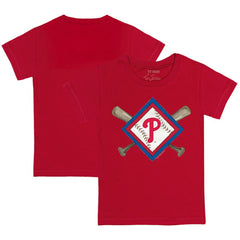 Philadelphia Phillies Tiny Turnip Youth Diamond Cross Bats T-Shirt Discount