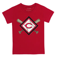 Cincinnati Reds Tiny Turnip Youth Diamond Cross Bats T-Shirt Online