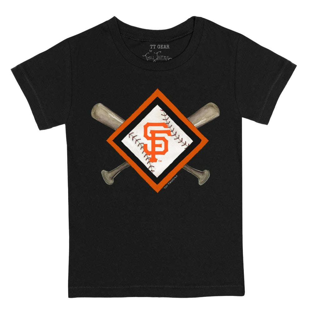 San Francisco Giants Tiny Turnip Youth Diamond Cross Bats T-Shirt Online
