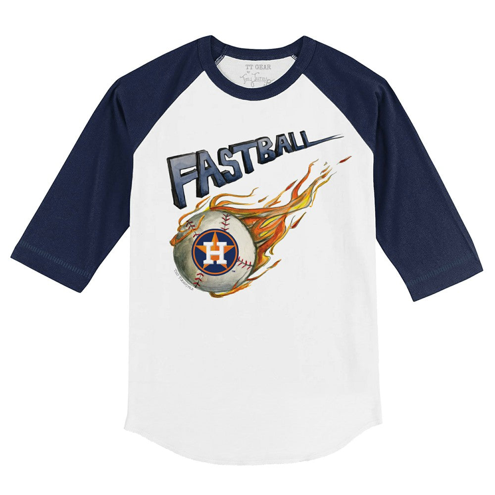 Houston Astros Tiny Turnip Youth Fastball 3/4-Sleeve Raglan T-Shirt Online