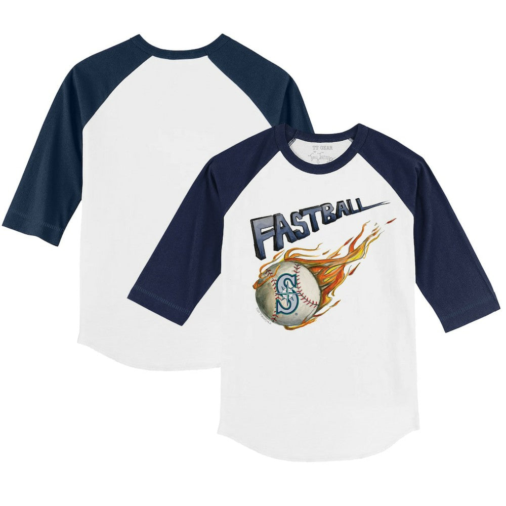 Seattle Mariners Tiny Turnip Youth Fastball 3/4-Sleeve Raglan T-Shirt Discount