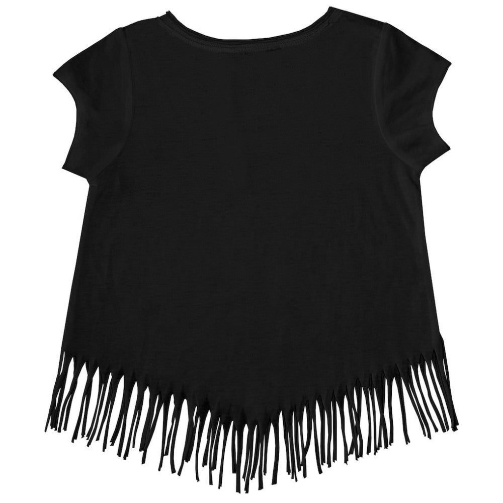Baltimore Orioles Tiny Turnip Girls Youth Heart Bat Fringe T-Shirt Online