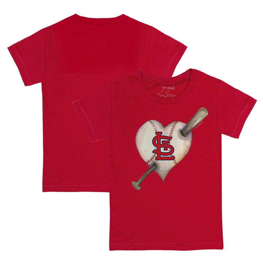 St. Louis Cardinals Tiny Turnip Youth Heart Bat T-Shirt Near Me