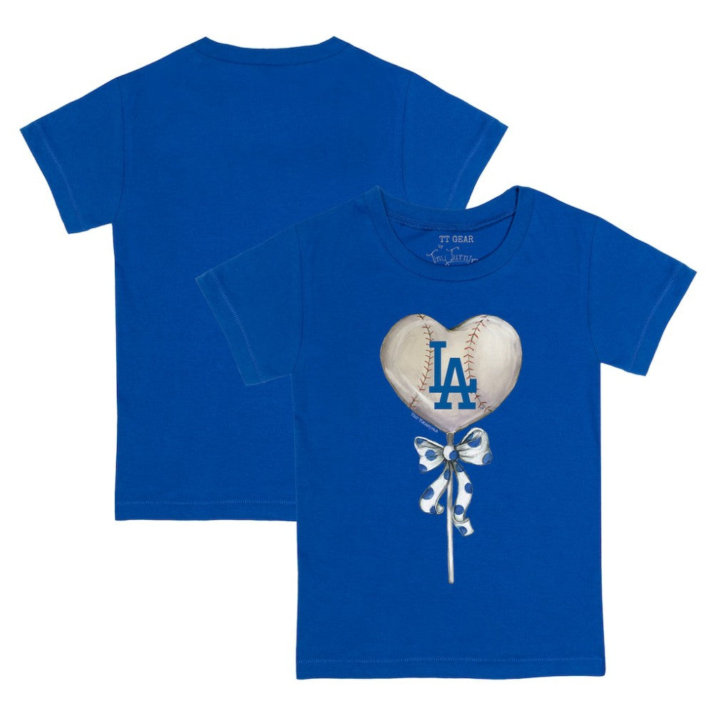 Los Angeles Dodgers Tiny Turnip Youth Heart Lolly T-Shirt Sale