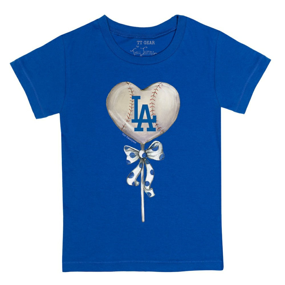 Los Angeles Dodgers Tiny Turnip Youth Heart Lolly T-Shirt Sale