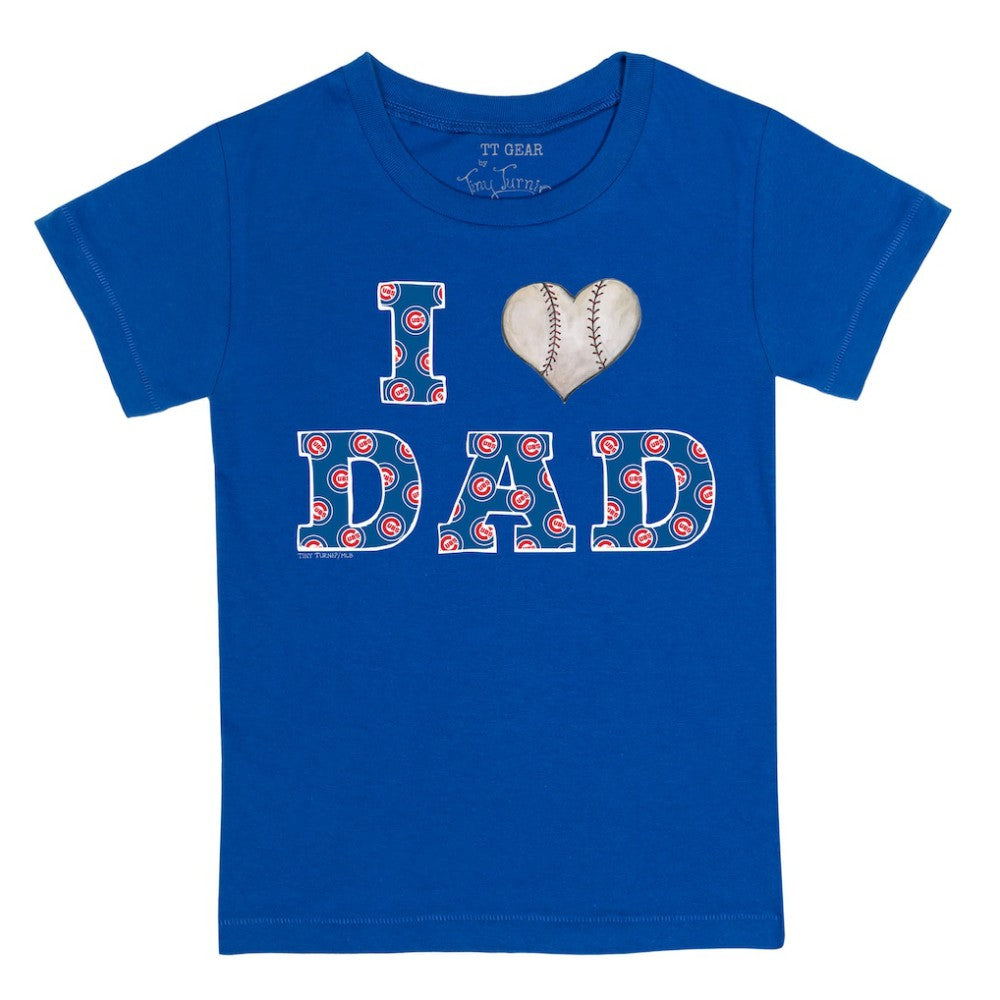 Chicago Cubs Tiny Turnip Youth I Love Dad T-Shirt Sale