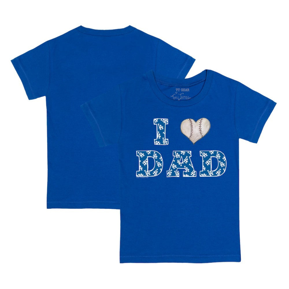Los Angeles Dodgers Tiny Turnip Youth I Love Dad T-Shirt Sale