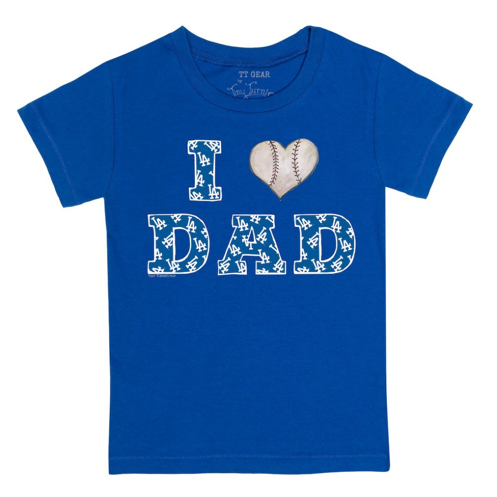 Los Angeles Dodgers Tiny Turnip Youth I Love Dad T-Shirt Sale