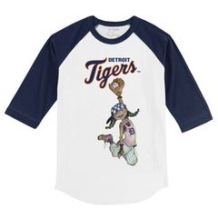 Detroit Tigers Tiny Turnip Youth Jada 3/4-Sleeve Raglan T-Shirt for sale