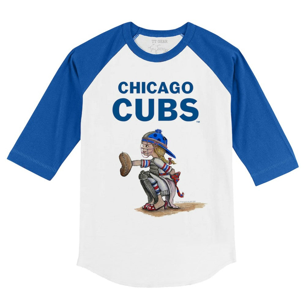Chicago Cubs Tiny Turnip Youth Kate 3/4-Sleeve Raglan T-Shirt Near Me