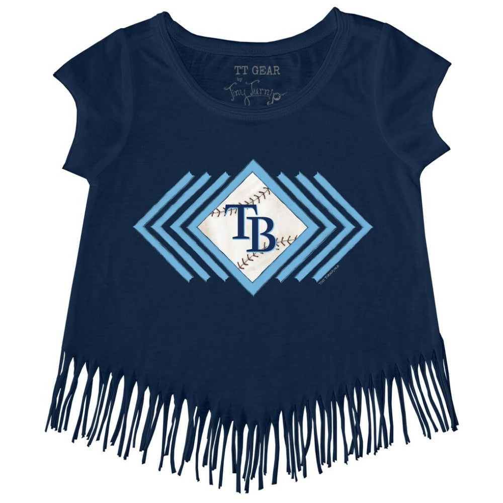 Tampa Bay Rays Tiny Turnip Girls Youth Prism Arrows Fringe T-Shirt Outlet