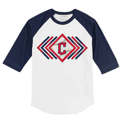 Cleveland Guardians Tiny Turnip Youth Prism Arrows 3/4-Sleeve Raglan T-Shirt Outlet