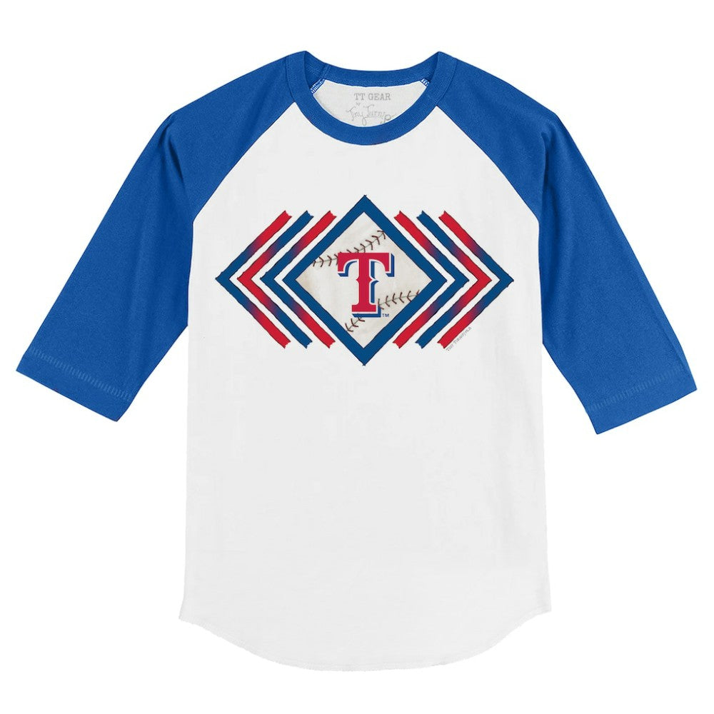 Texas Rangers Tiny Turnip Youth Prism Arrows 3/4-Sleeve Raglan T-Shirt for sale