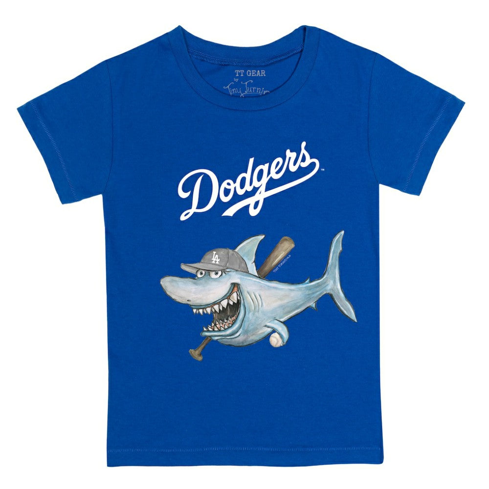Los Angeles Dodgers Tiny Turnip Youth Shark T-Shirt Outlet