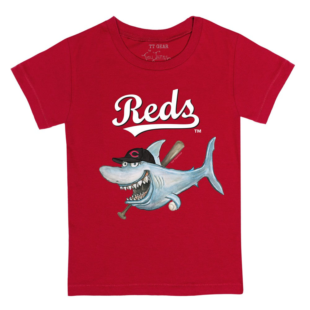 Cincinnati Reds Tiny Turnip Youth Shark T-Shirt Sale