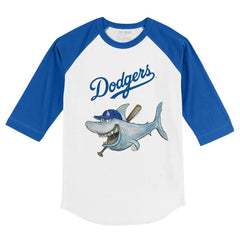 Los Angeles Dodgers Tiny Turnip Youth Shark 3/4-Sleeve Raglan T-Shirt Near Me