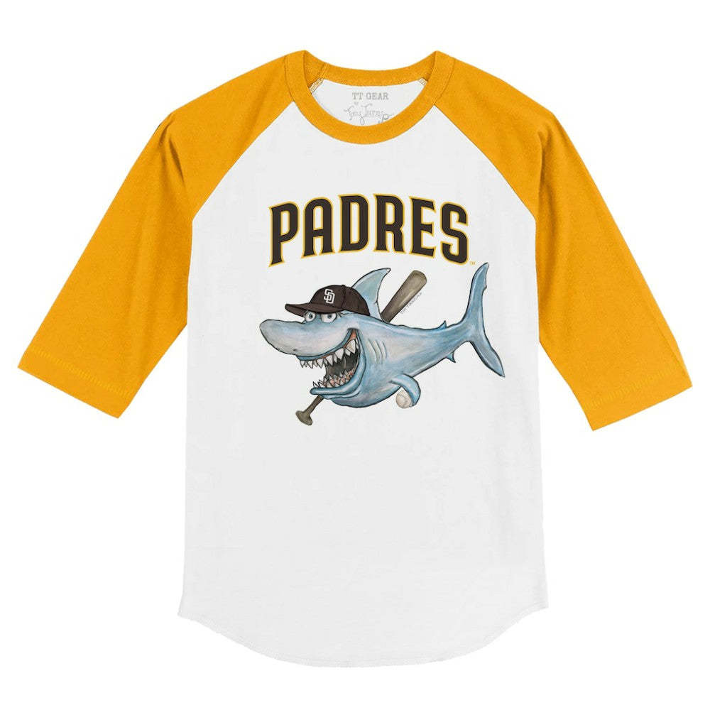 San Diego Padres Tiny Turnip Youth Shark 3/4-Sleeve Raglan T-Shirt Near Me