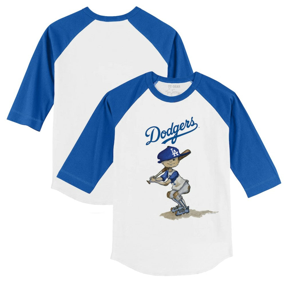 Los Angeles Dodgers Tiny Turnip Youth Slugger 3/4-Sleeve Raglan T-Shirt for sale