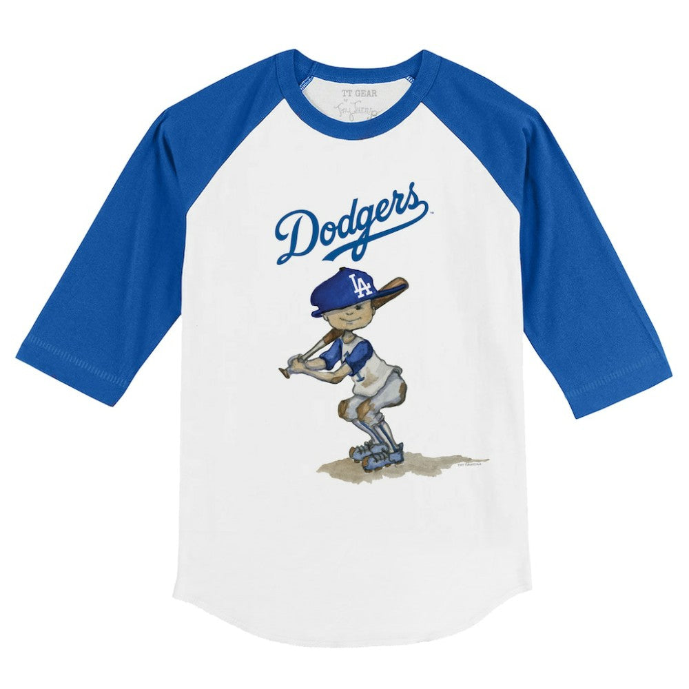 Los Angeles Dodgers Tiny Turnip Youth Slugger 3/4-Sleeve Raglan T-Shirt for sale