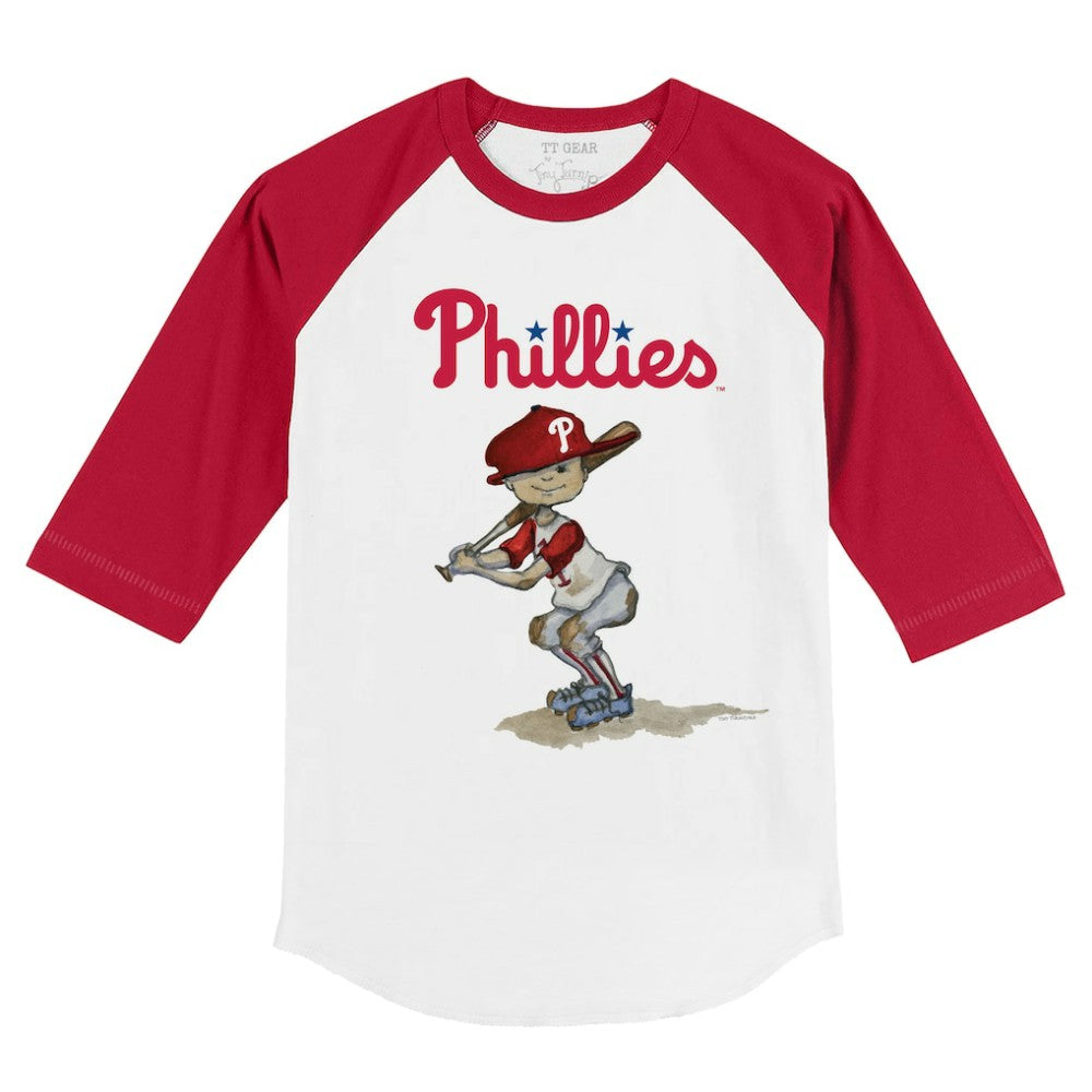 Philadelphia Phillies Tiny Turnip Youth Slugger 3/4-Sleeve Raglan T-Shirt Online