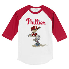Philadelphia Phillies Tiny Turnip Youth Slugger 3/4-Sleeve Raglan T-Shirt Online