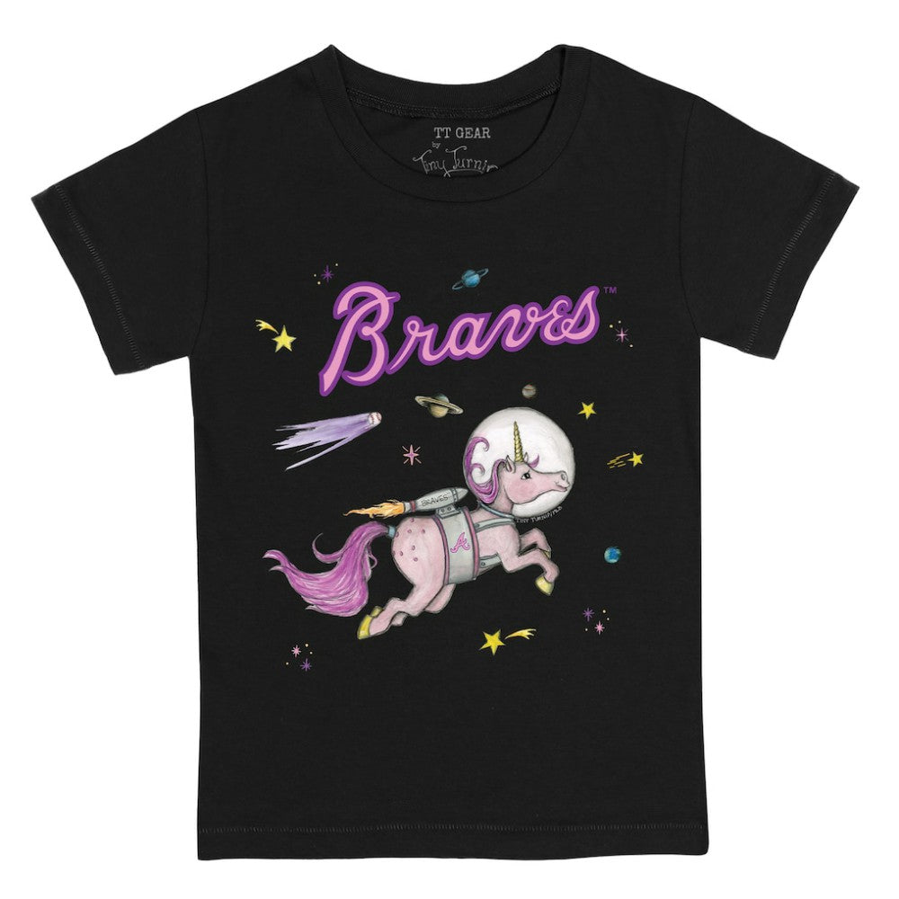 Atlanta Braves Tiny Turnip Youth Space Unicorn T-Shirt Near Me