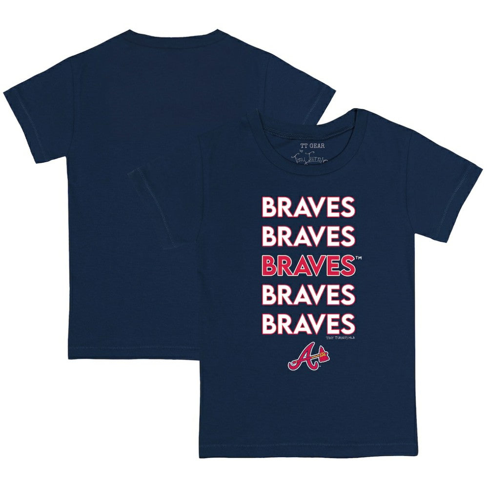 Atlanta Braves Tiny Turnip Youth Stacked T-Shirt Sale