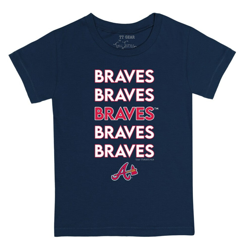 Atlanta Braves Tiny Turnip Youth Stacked T-Shirt Sale