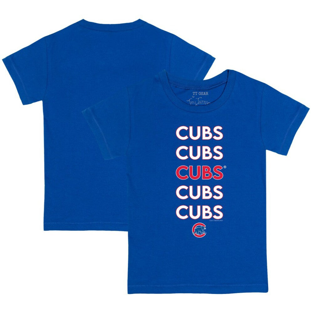 Chicago Cubs Tiny Turnip Youth Stacked T-Shirt Discount