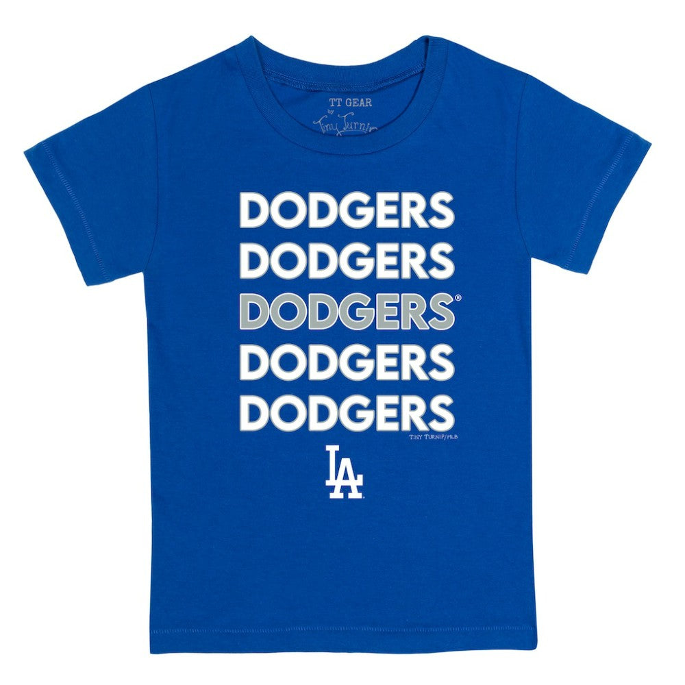 Los Angeles Dodgers Tiny Turnip Youth Stacked T-Shirt Near Me