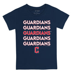 Cleveland Guardians Tiny Turnip Youth Stacked T-Shirt for sale