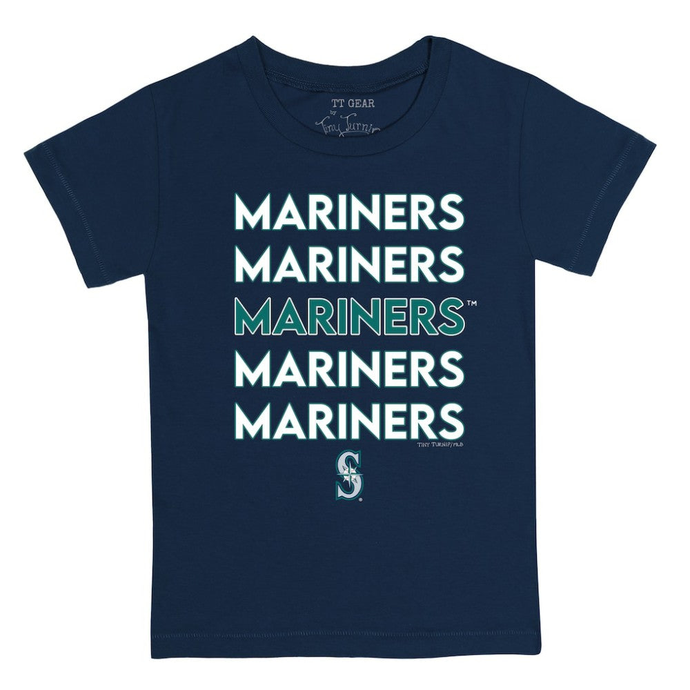 Seattle Mariners Tiny Turnip Youth Stacked T-Shirt Discount