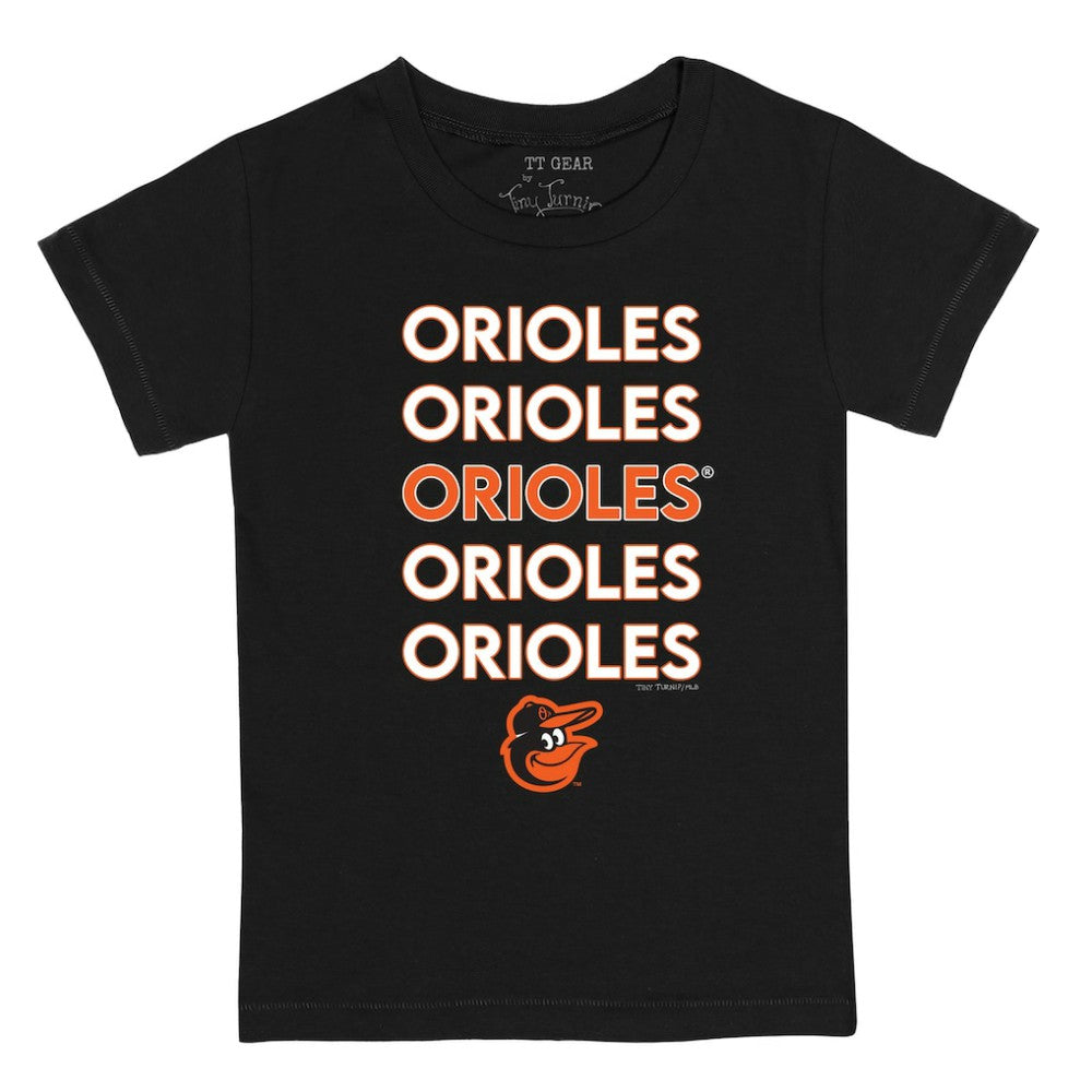 Baltimore Orioles Tiny Turnip Youth Stacked T-Shirt Sale