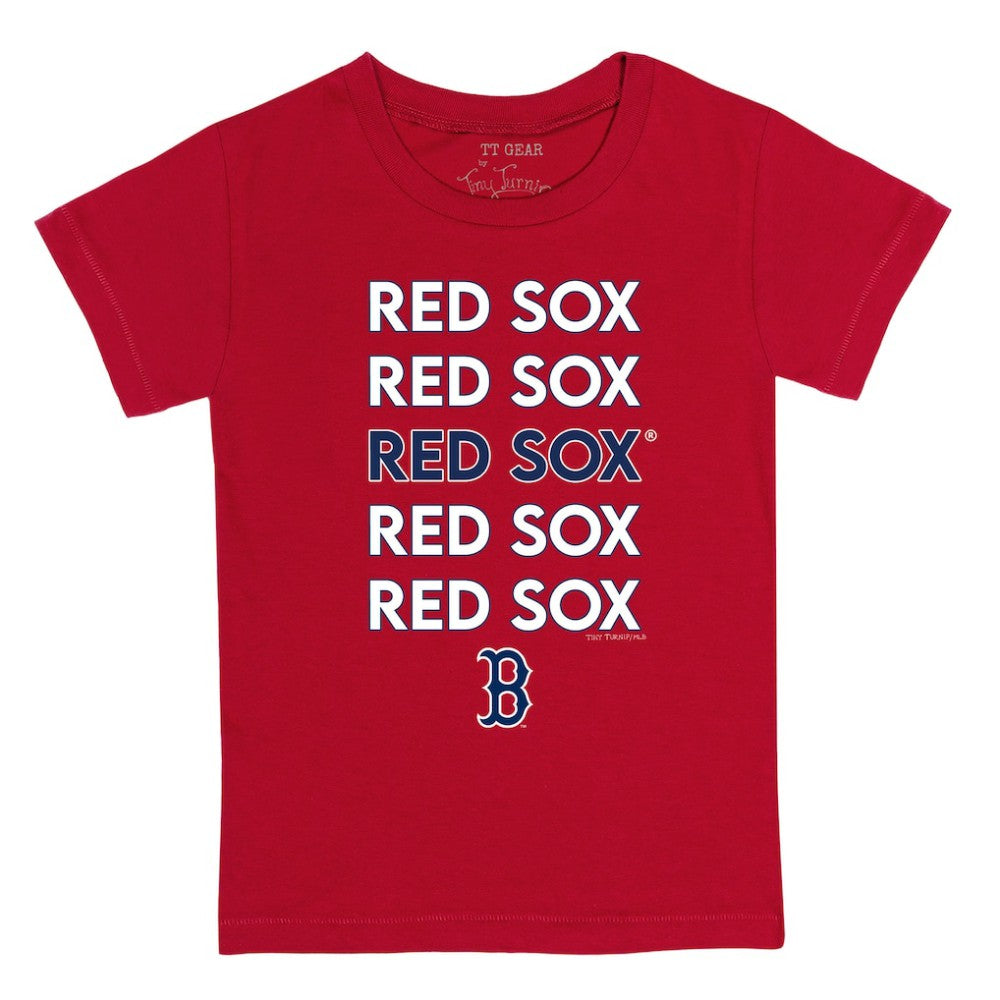 Boston Red Sox Tiny Turnip Youth Stacked T-Shirt for sale