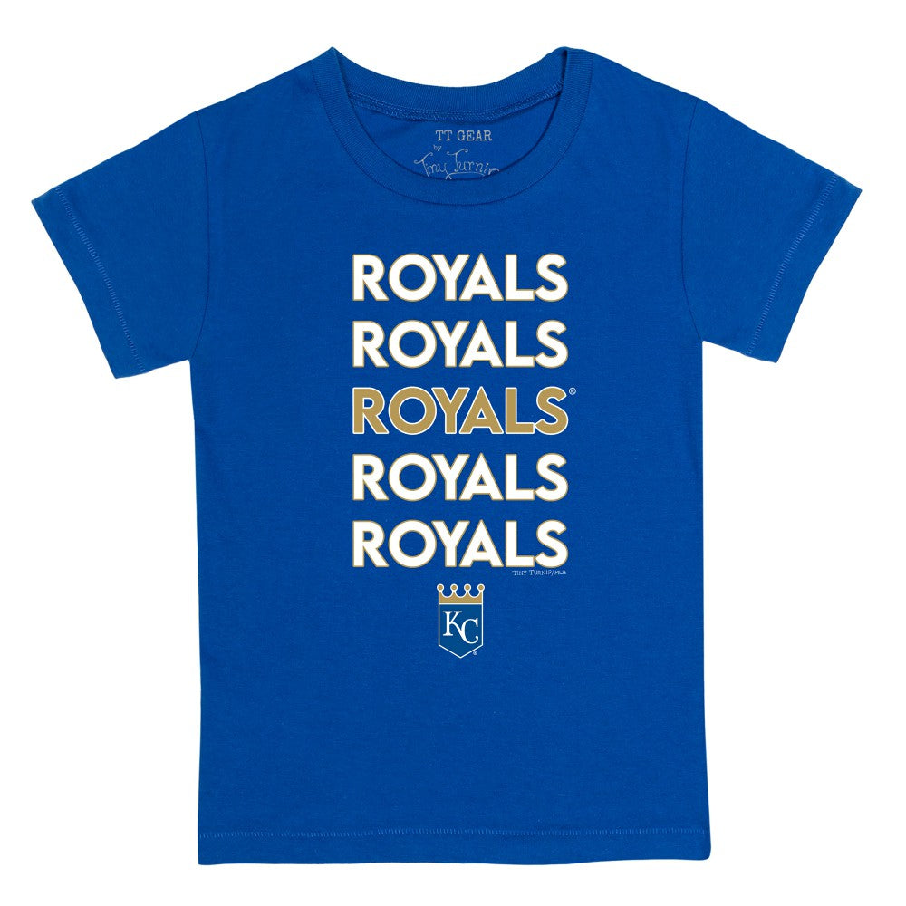 Kansas City Royals Tiny Turnip Youth Stacked T-Shirt Sale