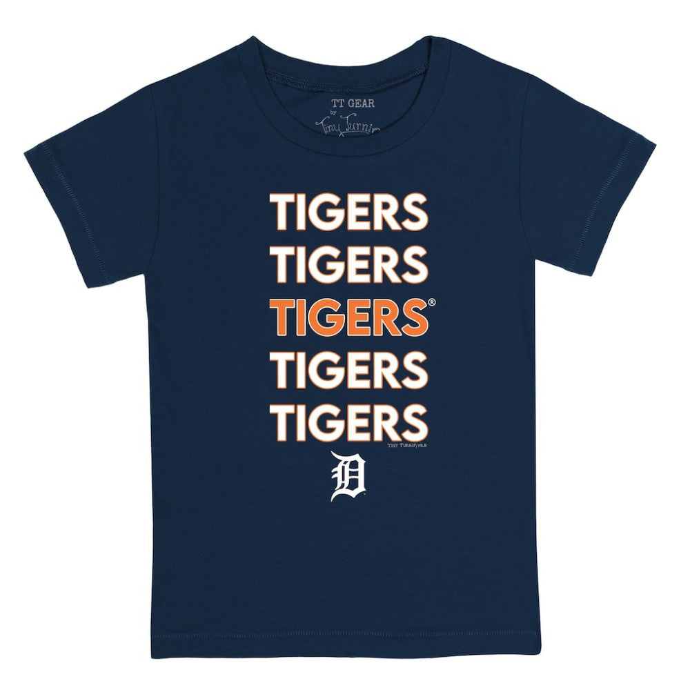 Detroit Tigers Tiny Turnip Youth Stacked T-Shirt Near Me