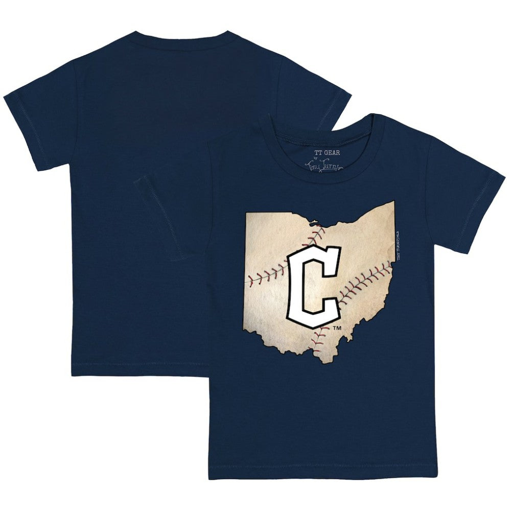 Cleveland Guardians Tiny Turnip Youth State Outline T-Shirt for sale