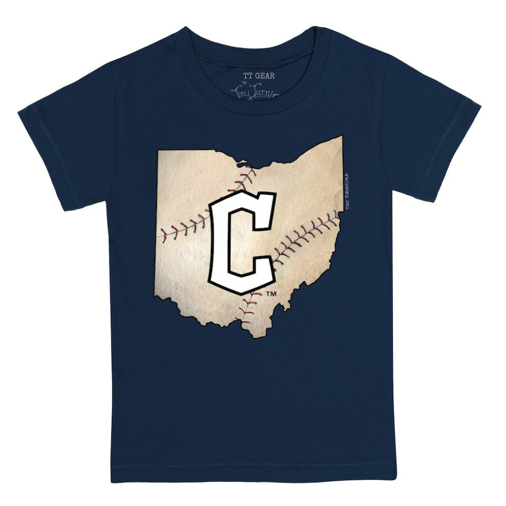 Cleveland Guardians Tiny Turnip Youth State Outline T-Shirt for sale