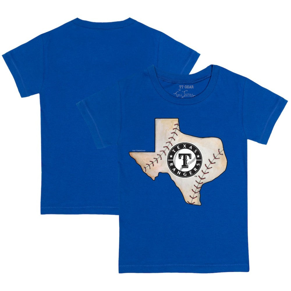 Texas Rangers Tiny Turnip Youth State Outline T-Shirt Sale