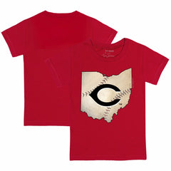 Cincinnati Reds Tiny Turnip Youth State Outline T-Shirt for sale
