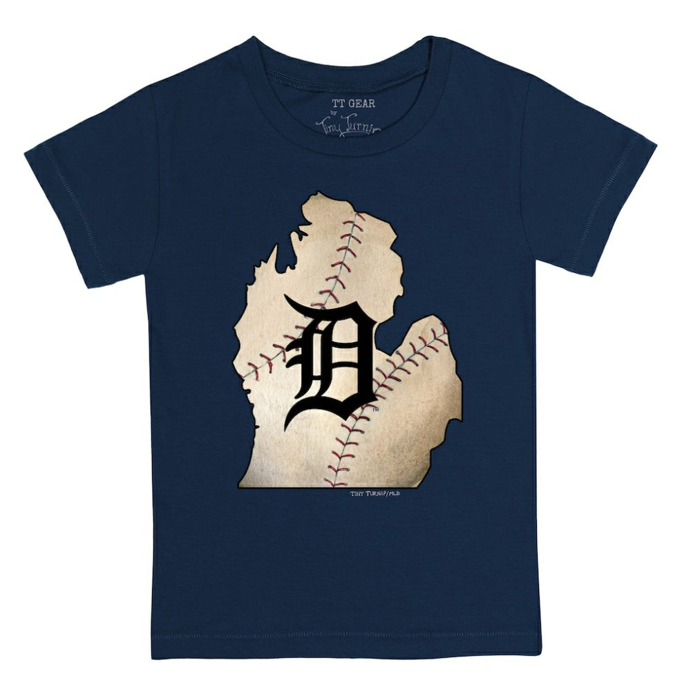 Detroit Tigers Tiny Turnip Youth State Outline T-Shirt for sale