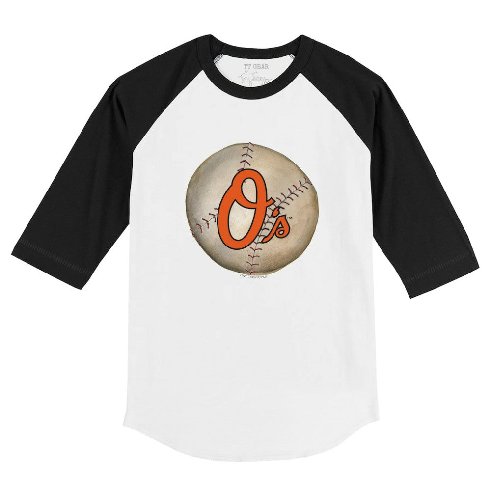 Baltimore Orioles Tiny Turnip Youth Stitched Baseball 3/4-Sleeve Raglan T-Shirt Near Me