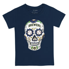 Milwaukee Brewers Tiny Turnip Youth Sugar Skull T-Shirt Online