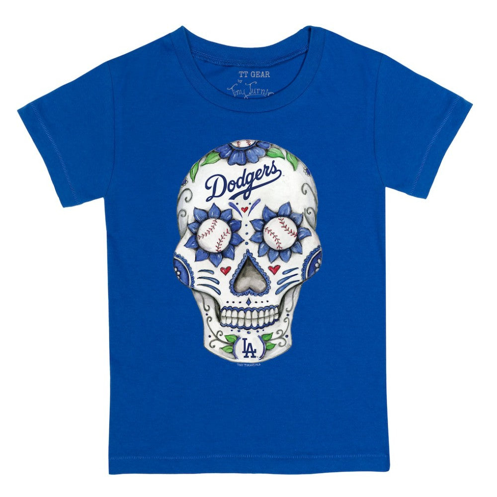 Los Angeles Dodgers Tiny Turnip Youth Sugar Skull T-Shirt for sale